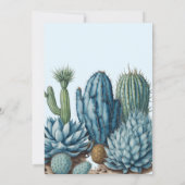 Invitation Western Blue Little Cowboy Rodeo Boy Baby shower (Dos)