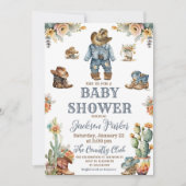 Invitation Western Boho Wild West Boy Baby shower (Devant)
