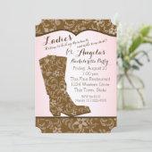 Invitation Western Boot (Debout devant)