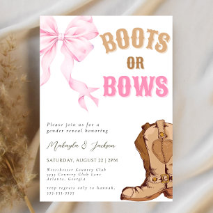 Invitation Western Boots or Bows Genre Revey