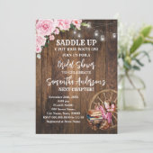 Invitation Western Boots Saddle Up Next Chapter Bridal Shower (Debout devant)