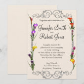 Invitation Western Calla Lily Posh (Devant / Derrière)