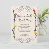 Invitation Western Calla Lily Posh (Debout devant)