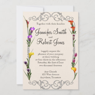 Invitation Western Calla Lily Posh