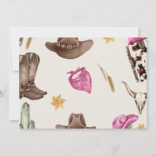 Invitation Western Ce n'est pas ma première photo d'anniversa (Dos)