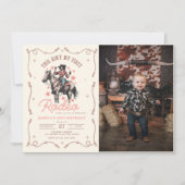 Invitation Western Ce n'est pas mon premier rodéo 2e annivers (Devant)