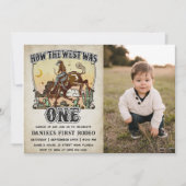 Invitation Western Comment l'Occident a été un 1er anniversai (Devant)