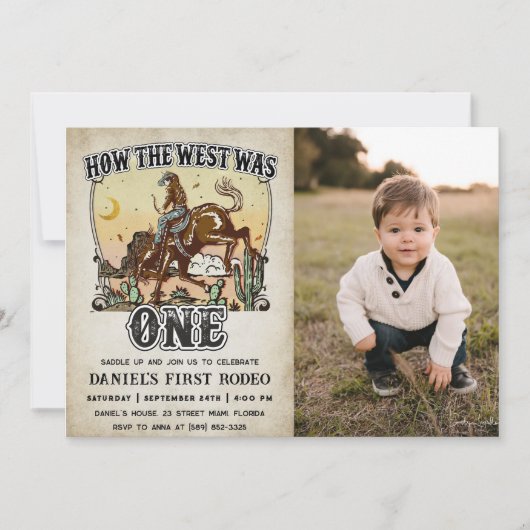 Invitation Western Comment l'Occident a été un 1er anniversai (Devant)