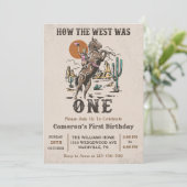 Invitation Western Comment l'Occident a été un 1er anniversai (Debout devant)