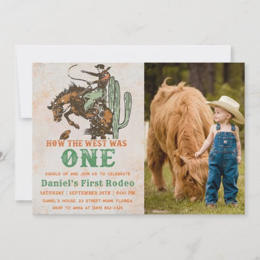 Invitation Western Comment l'Occident a été un 1er anniversai (Devant)