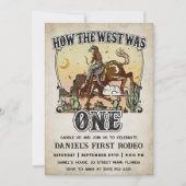 Invitation Western Comment l'Occident a été un 1er anniversai (Devant)