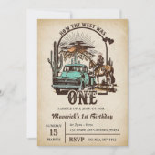 Invitation Western Comment l'Occident a été un 1er anniversai (Devant)