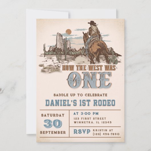 Invitation Western Comment l'Occident a été un premier annive (Devant)