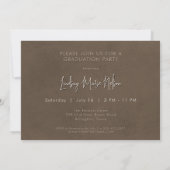 Invitation Western Cowboy Boots Rustic Photo Graduation Party (Dos)