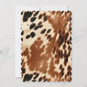 Invitation Western Cowboy Creme Brown Black Cowhide Boots Cas (Dos)