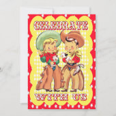 Invitation Western Cowboy Et Cowgirl Party (Devant)