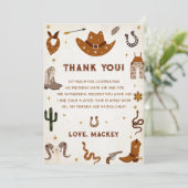 Invitation Western Cowboy fête d'anniversaire (Debout devant)