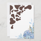 Invitation Western Cowboy Premier Rodéo fête d'anniversaire (Dos)