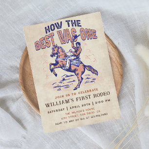 Invitation Western Cowboy Rodeo Anniversaire Comment le meill