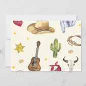 Invitation Western Cowboy Rodeo fête d'anniversaire Photo (Dos)