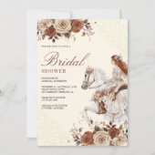 Invitation Western Cowgirl Bride équitation Fête des mariées  (Devant)