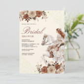 Invitation Western Cowgirl Bride équitation Fête des mariées  (Debout devant)