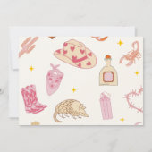 Invitation Western Cowgirl Premier Rodéo 1er Anniversaire Pho (Dos)