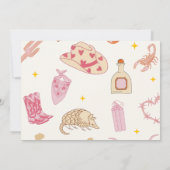 Invitation Western Cowgirl Rodeo Anniversaire Photo Invitatio (Dos)