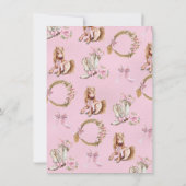 Invitation Western Cowgirl Rodeo Pony Bow Pony Anniversaire (Dos)