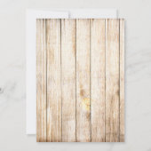 Invitation Western cowgirl rustique scrapbooking journal flor (Dos)