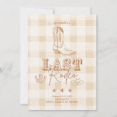 Invitation Western Dernier Rodeo Bachelorette Party (Devant)