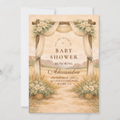 Invitation Western Desert Floral Arch Baby Shower (Devant)