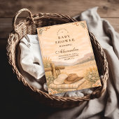 Invitation Western Desert Saddle Baby Shower