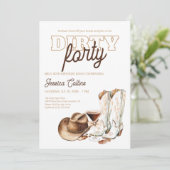 Invitation Western Dirty Quarty Country 40e fête d'anniversai (Debout devant)
