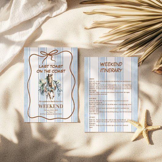 Invitation Western Dream Coastal Horse Bachelorette