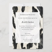 Invitation Western Farm Animal Cow (Devant)