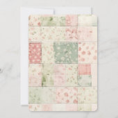 Invitation Western Farm Mint Rose Floral Quilt Motifs (Dos)