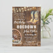 Invitation Western Hodown Party Country Cowboy Boots (Debout devant)