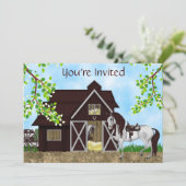 Invitation Western Horseback équitation Grange Anniversaire I (Debout devant)