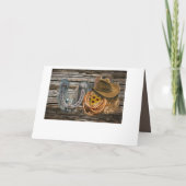 Invitation Western Horseshoe Cowboy Hat Lasso (Dos)