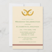 Invitation Western Horseshoe Mariage (Devant)