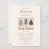 Invitation Western Howdy Cowboy Christmas (Devant)