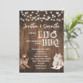 Invitation Western I do BBQ Pays Couples Douche (Debout devant)