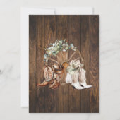 Invitation Western I do BBQ Stock le Bar Couples Douche (Dos)