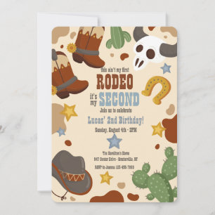 Invitation Western Kid Birthday Party