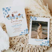 Western Little Cowboy Photo Baby Boy Douche