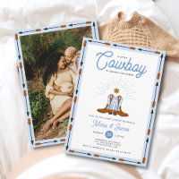 Western Little Cowboy Rodeo Photo Boy Baby shower