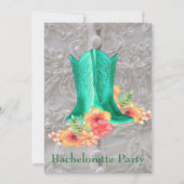 Invitation Western Mariage Bachelorette Party Custom (Devant)