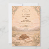 Invitation Western Meadow Keepsake Wedding (Devant)