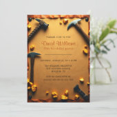 Invitation Western Miner Party Gold Mining Anniversaire (Debout devant)